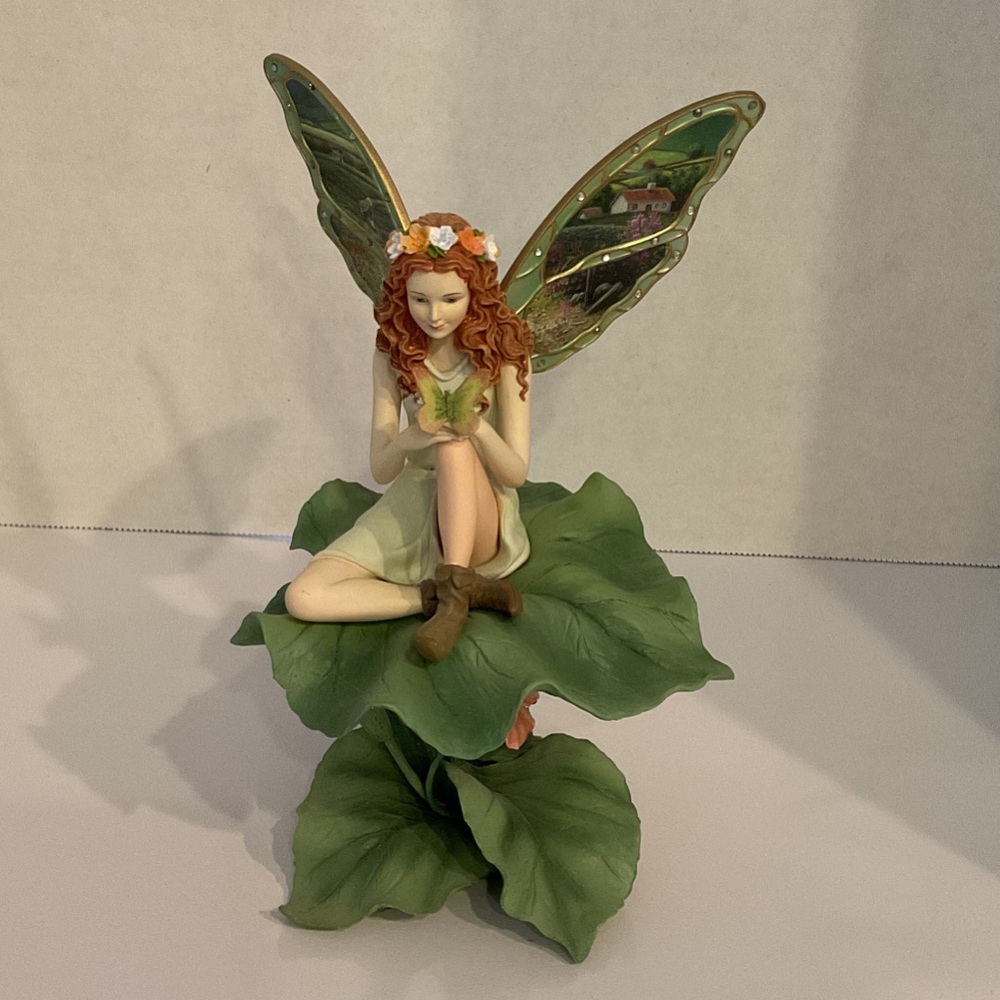 Lena Liu 2007 “The Bradford Exchange “Fairy Figurine with Green Wings